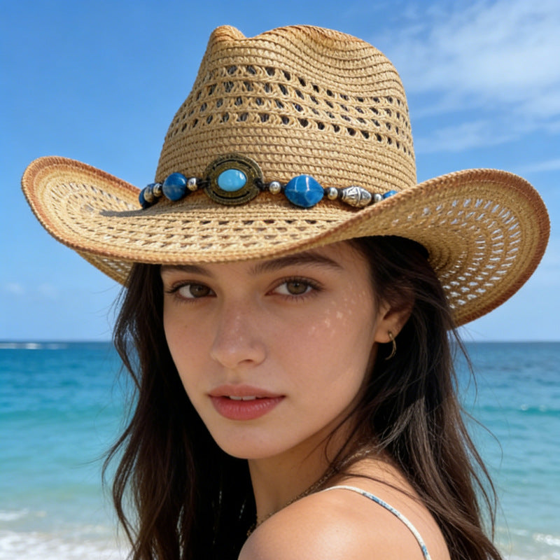 Ethnic Style Sun Hat for Women – Vacation Sun Protection Hat